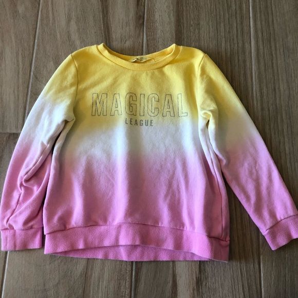 H&M Other - H&M Ombré Sweatshirt Magical League Size 4-6 Years